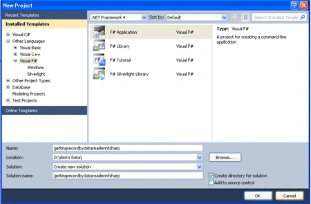 datareader in f#