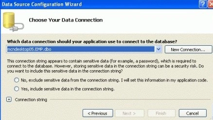 Choose your Data connection-