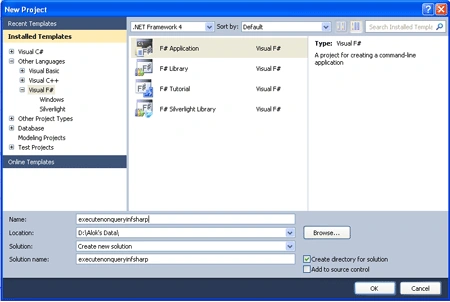 ExecuteNonQuery() in f#