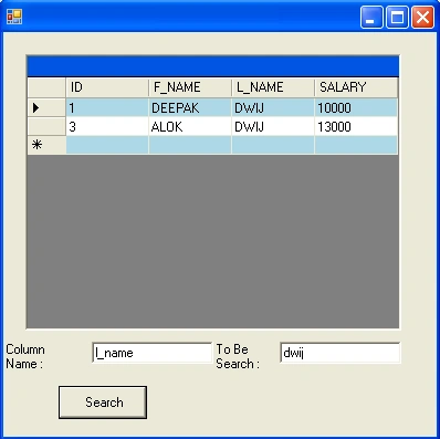 searching record in f#