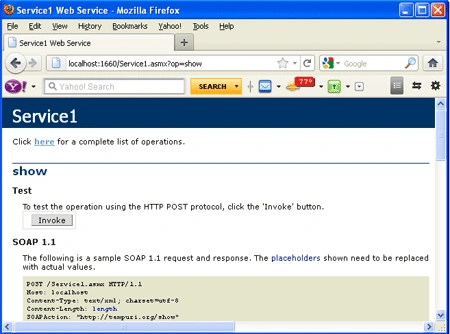webservice property
