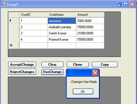 haschanges method in ado.net