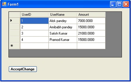 AcceptChanges() method