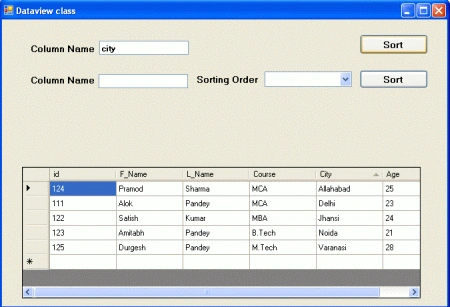 dataview in ado.net
