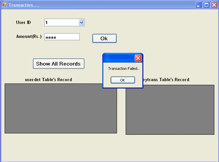 sqltransaction class in ado.net
