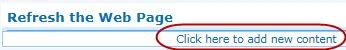 add new content