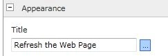 Refresh the Web Page