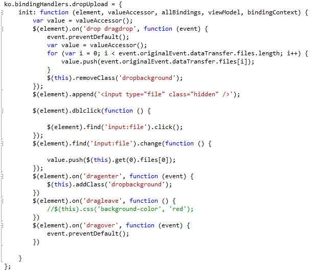 bind the div