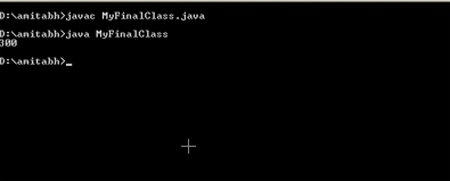 final keyword in java