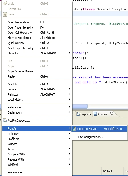 RunServlet