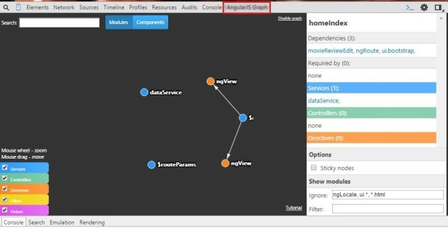 Angular JS Graph