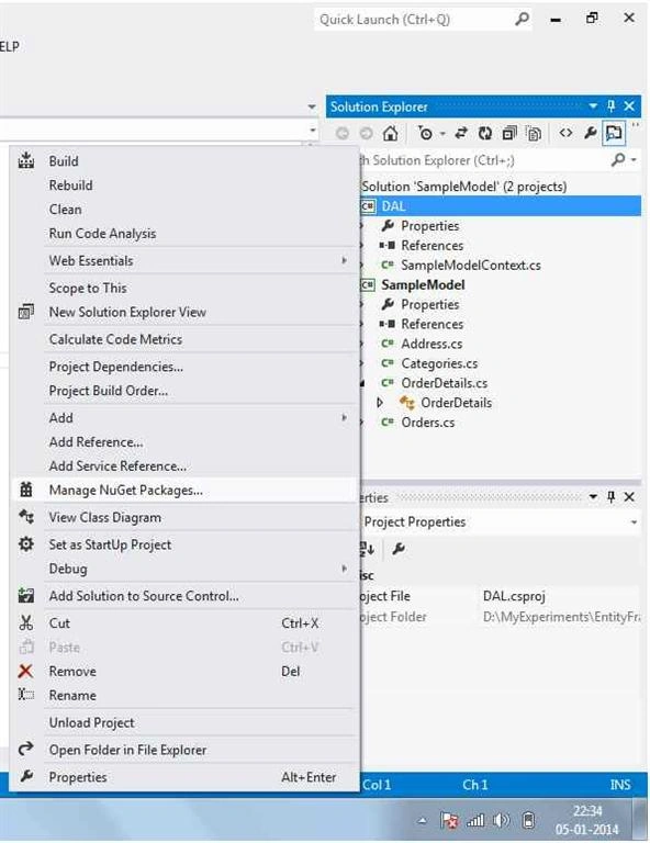 manage nuget package