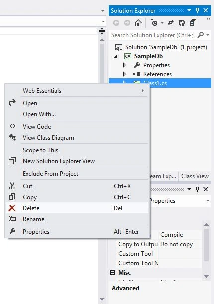 Delete the class file