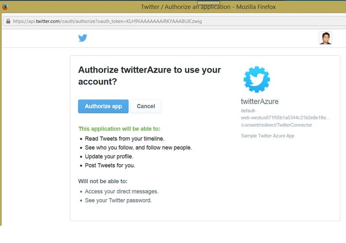 twitter azure