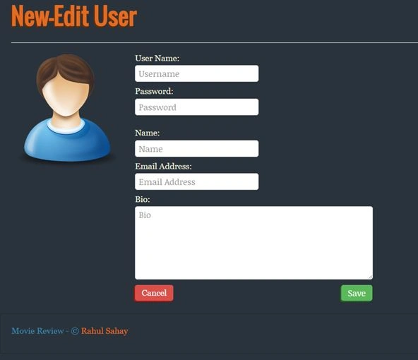 Edit profile