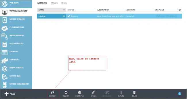 connect to VM