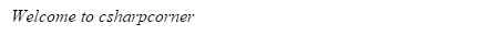 HTML Italic Tag