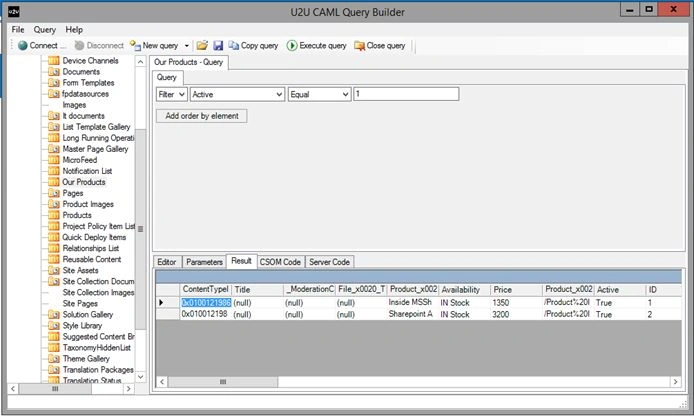 CAML Query