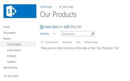 Create some custom columns into the list