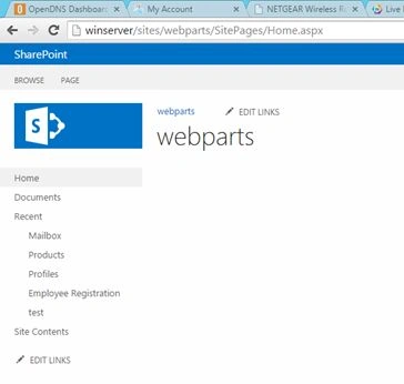 home page