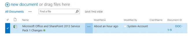 Upload one document 