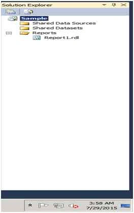 simple report