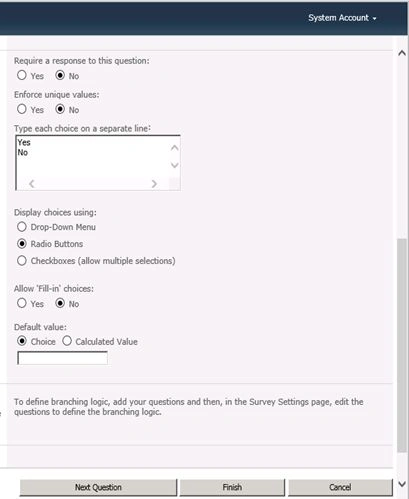 Click on next question