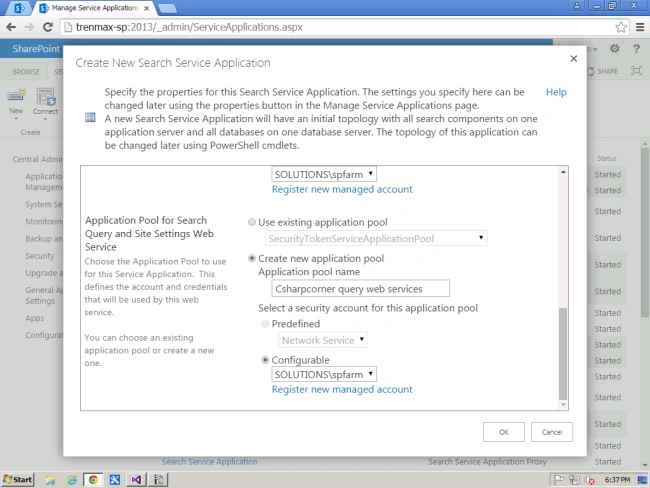 application pool