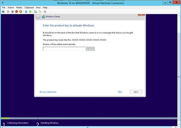 My self installing a trial