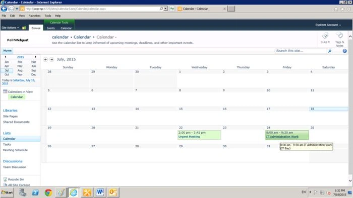 calendar