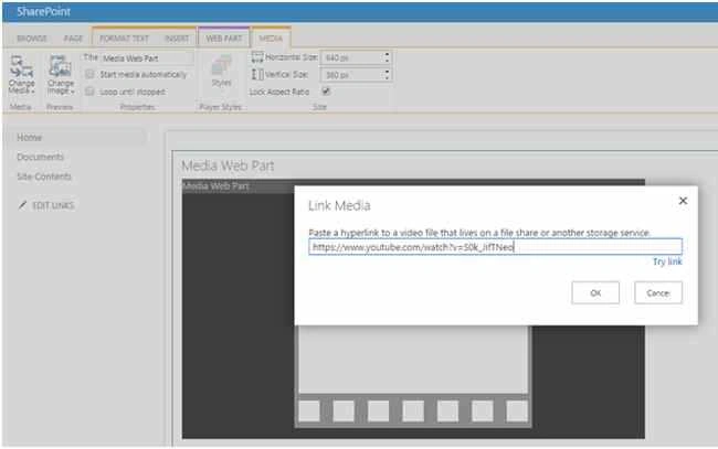 hyperlink URL box