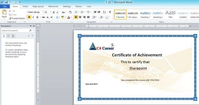 certificates