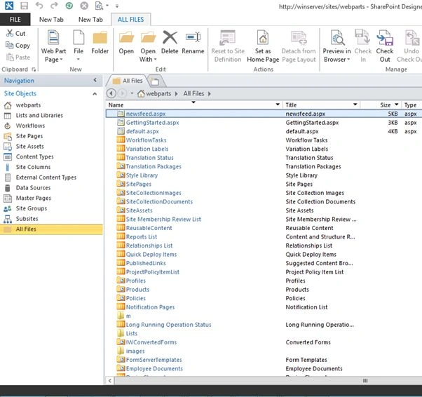 Click on all files