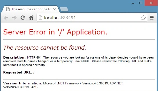 Server Error