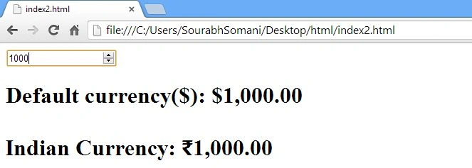 Currency Filter