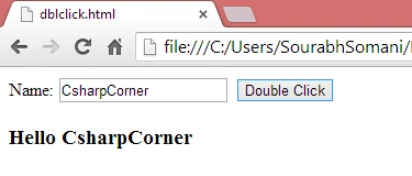 After Double Click