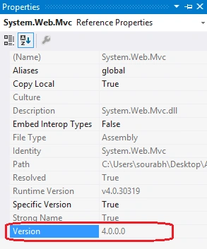 Version property