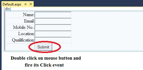 event of this button
