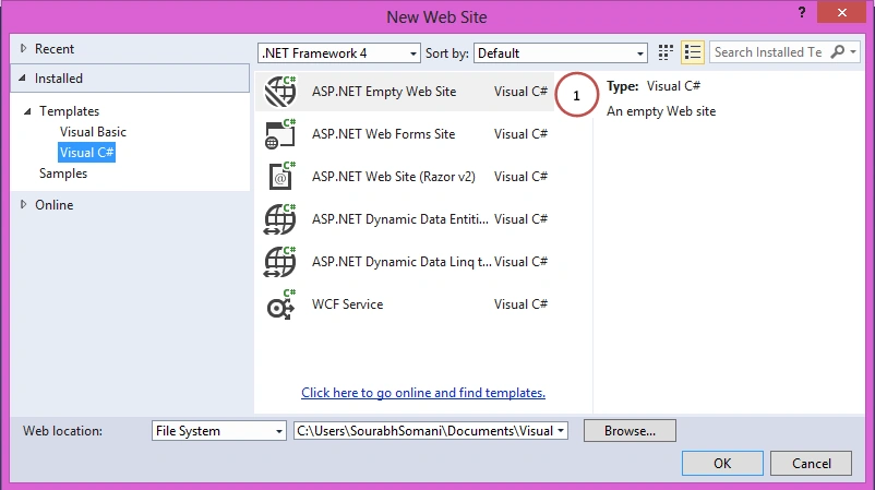 Open Visual Studio