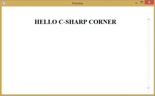 Preview of the written code
