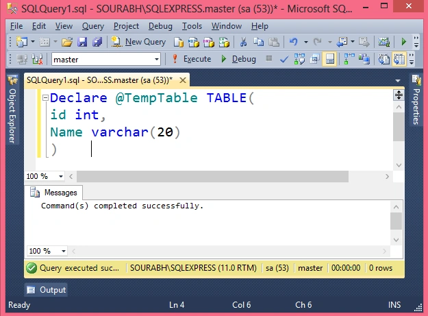 Table Variable