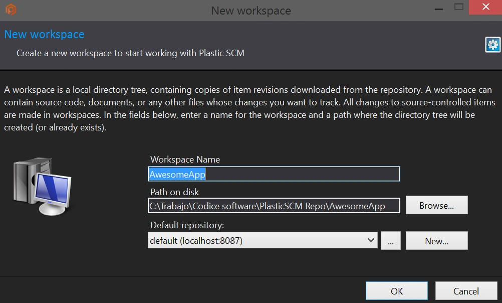 workspace and start coding