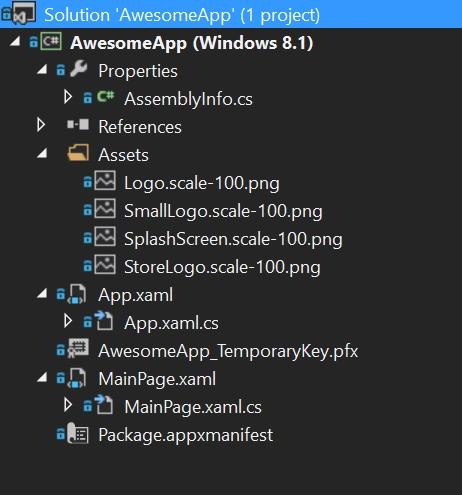 solution explorer