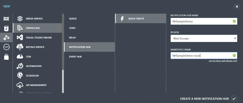 Xamarin Push Notifications Using Azure Notifications Hub