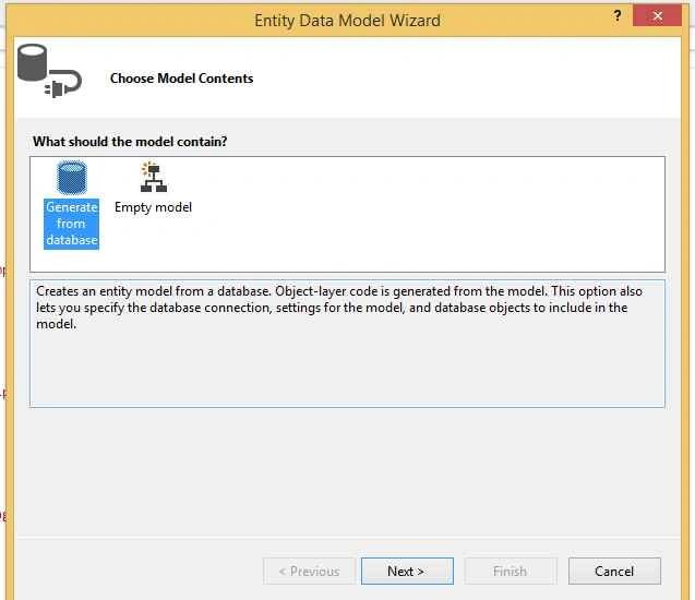 Generate database