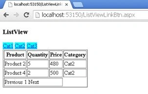 On 2nd link button click