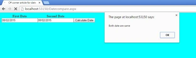 Compare date
