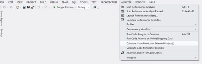 calculate code metrics