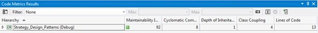 New Code Metrics Result
