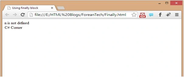 Exception Output